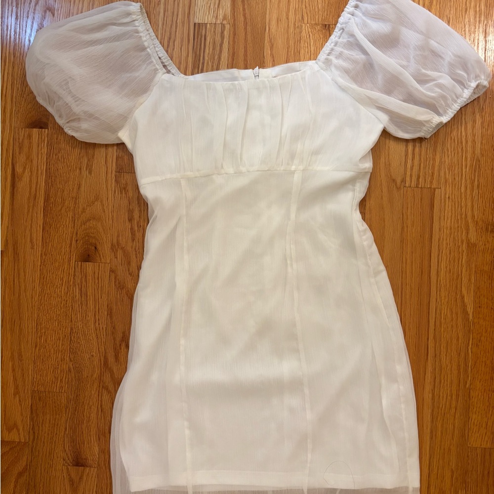 Altar’d State White Puff Sleeve Dress